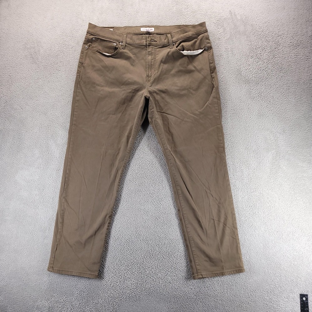 Lucky Brand Jeans Mens 40x30 Brown 121 Slim Straight Stretch Comfort Casual